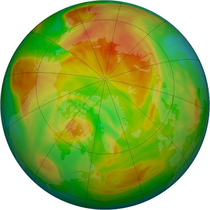 Arctic ozone map for 12 May 2006
